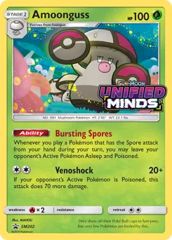 SM Black Star Promos Amoonguss Pokémon card